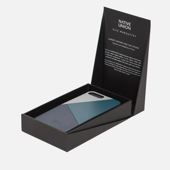 Чехол Native Union Clic Marquetry iPhone 7/8 Plus Grey/Dark Green/Dark Blue