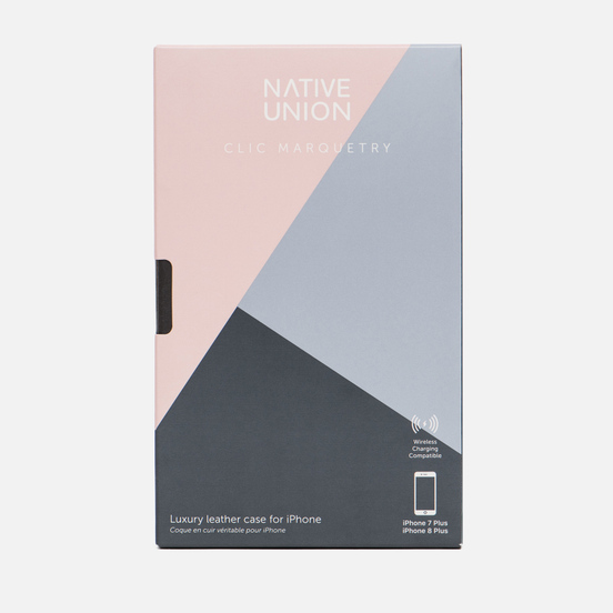 Чехол Native Union Clic Marquetry iPhone 7/8 Plus Pink/Blue/Grey