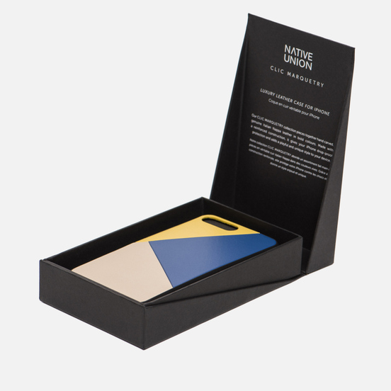 Чехол Native Union Clic Marquetry iPhone 7/8 Plus Yellow/Blue/Beige