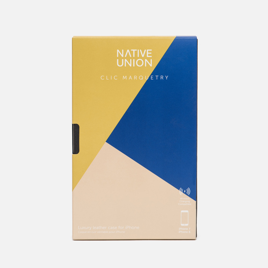 Чехол Native Union Clic Marquetry iPhone 7/8 Yellow/Blue/Beige