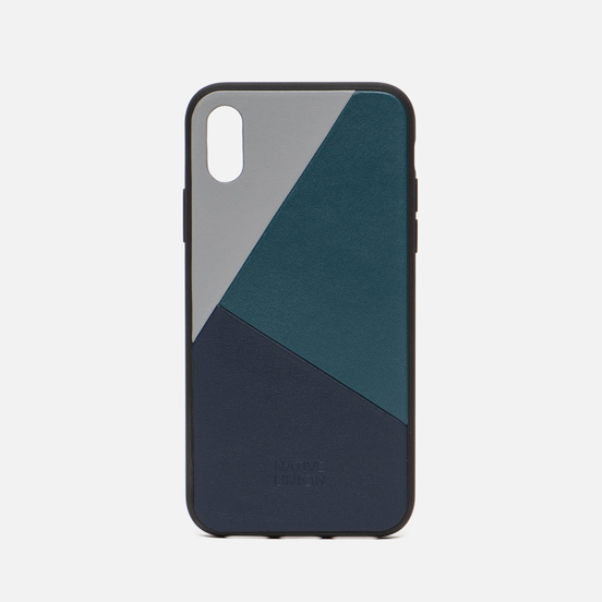 Чехол Native Union Clic Marquetry iPhone X Grey/Dark Green/Dark Blue