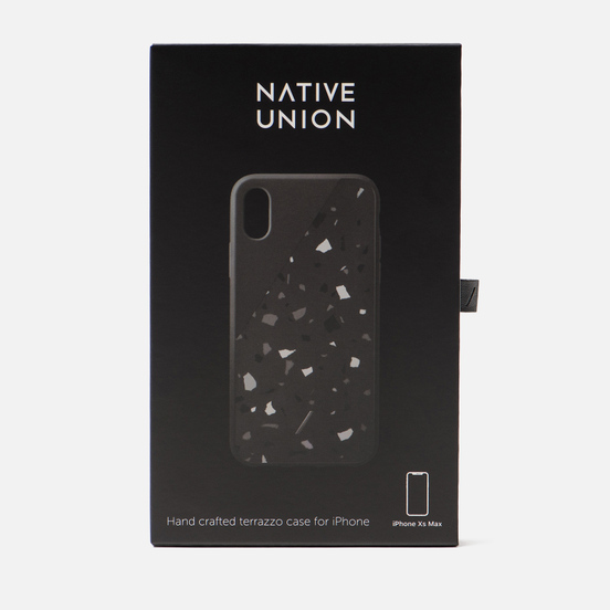 Чехол Native Union Clic Terrazzo iPhone Xs Max Black