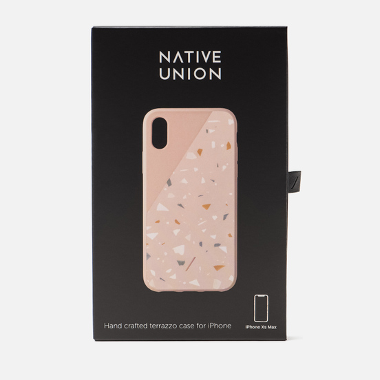 Чехол Native Union Clic Terrazzo iPhone Xs Max Rose