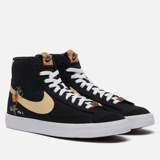 Мужские кроссовки Nike Blazer Mid 77 Pomegranate Black/Solar Flare/White/Black