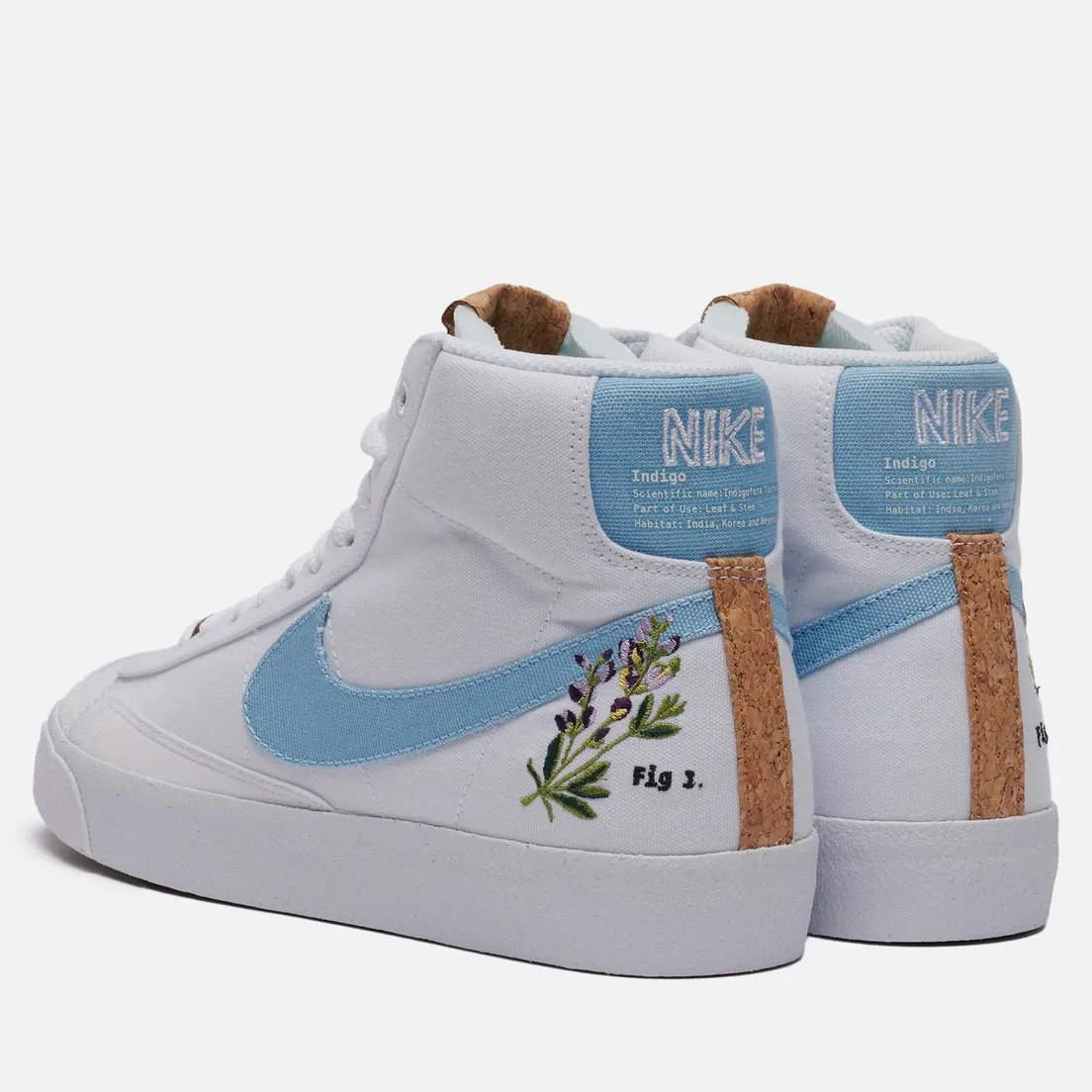 Nike Мужские кроссовки Blazer Mid 77 White Indigo