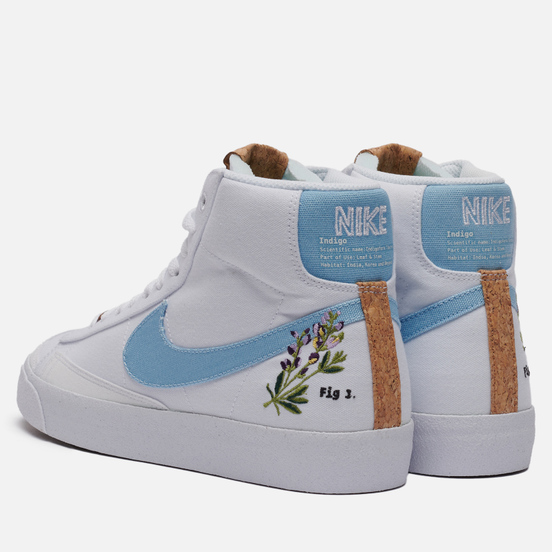 Мужские кроссовки Nike Blazer Mid 77 White Indigo White/Obsidian/White/Obsidian