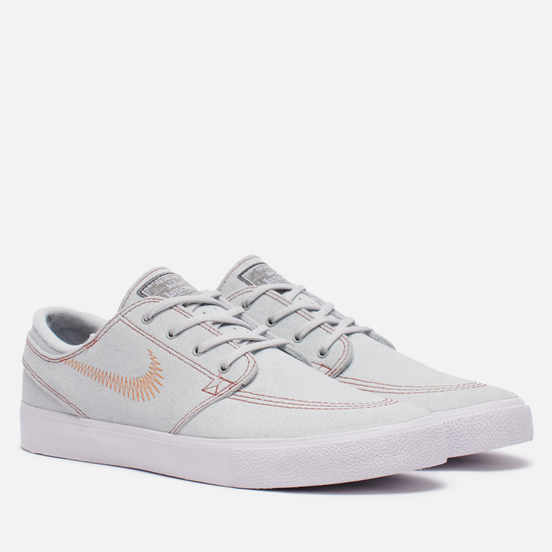 Мужские кроссовки Nike SB Zoom Stefan Janoski Flyleather Rm Pure Platinum/Monarch/Pure Platinum