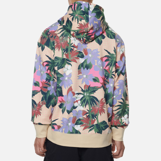 Мужская толстовка Nike SB Paradise Floral Hoodie Fossil/Fossil/Digital Pink