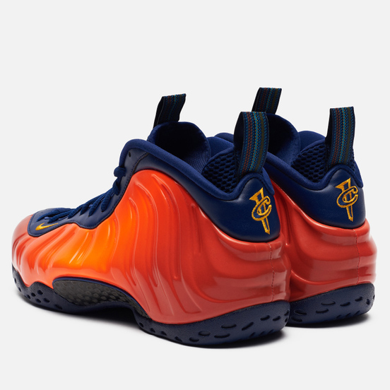 Мужские кроссовки Nike Air Foamposite One Blue Void/University Gold/Rugged Orange