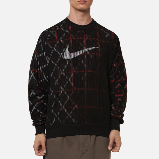 Мужская толстовка Nike NRG Classic x Sport Crew Black/White/Gym Red