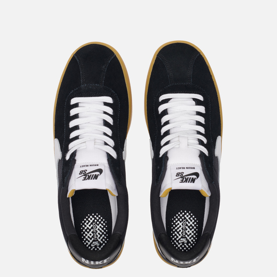 Мужские кроссовки Nike SB Bruin React Black/White/Black/Gum Light Brown