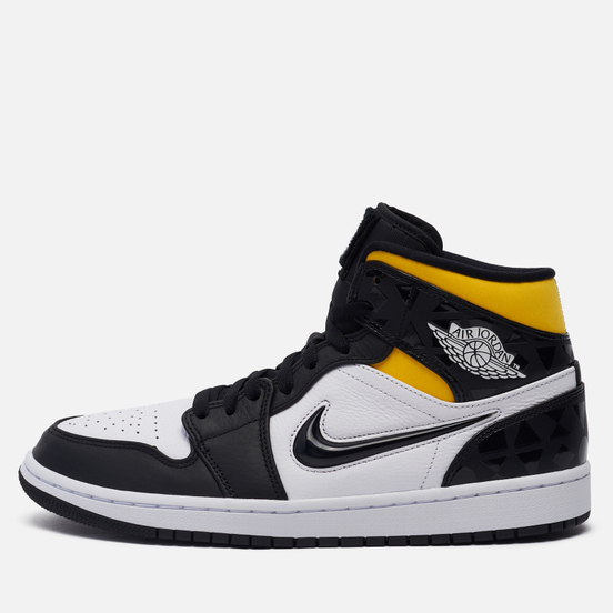 Мужские кроссовки Jordan Air Jordan 1 Mid SE Quai 54 Black/Black/White/Multi-Color