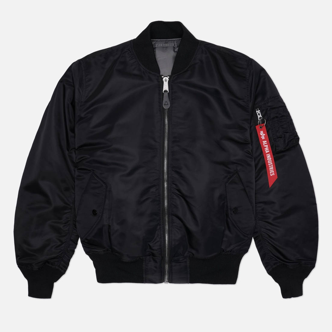 Alpha Industries Мужская куртка бомбер MA-1 Gun Metal Lining