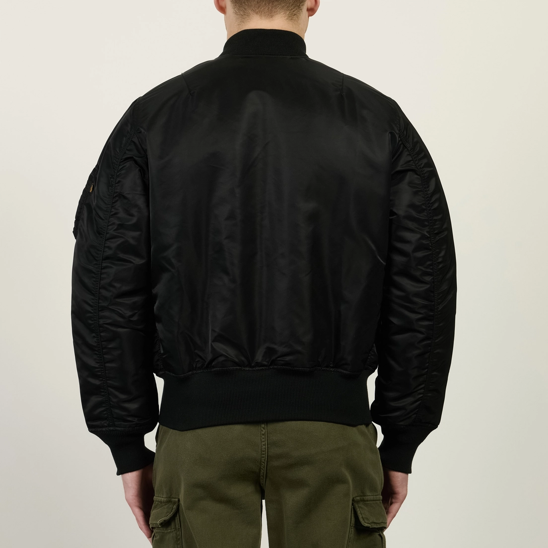 Alpha Industries Мужская куртка бомбер MA-1 Gun Metal Lining