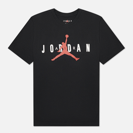 Мужская футболка Jordan Air Wordmark, цвет чёрный, размер S