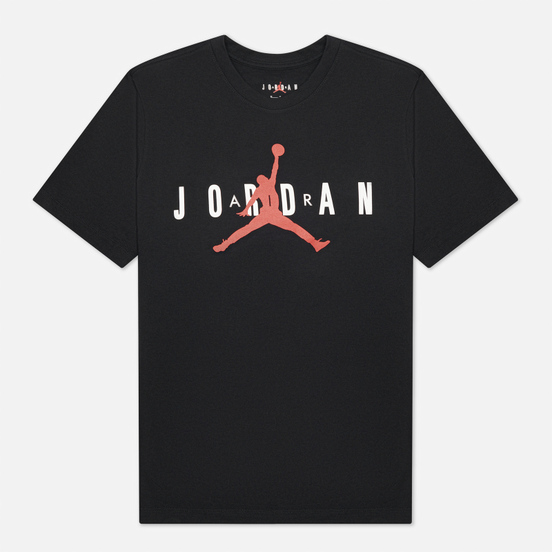 Мужская футболка Jordan Air Wordmark Black/White/Gym Red