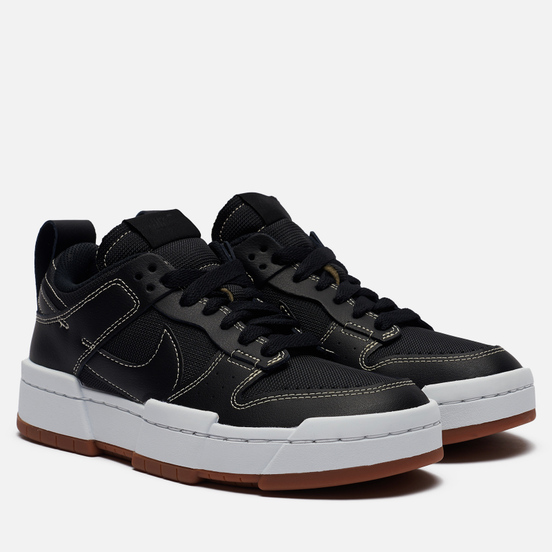Мужские кроссовки Nike Wmns Dunk Low Disrupt Black/Black/Fossil/Gum Med Brown