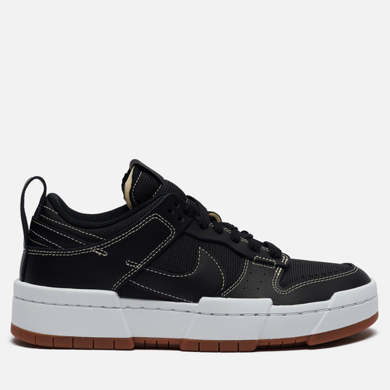 Мужские кроссовки Nike Wmns Dunk Low Disrupt Black/Black/Fossil/Gum Med Brown