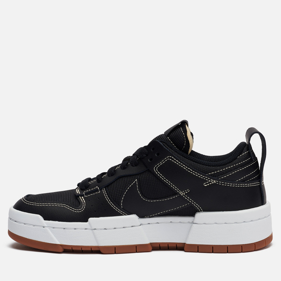 Мужские кроссовки Nike Wmns Dunk Low Disrupt Black/Black/Fossil/Gum Med Brown