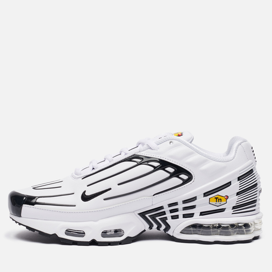 Мужские кроссовки Nike Air Max Plus III Leather White/Black/White/Chile Red