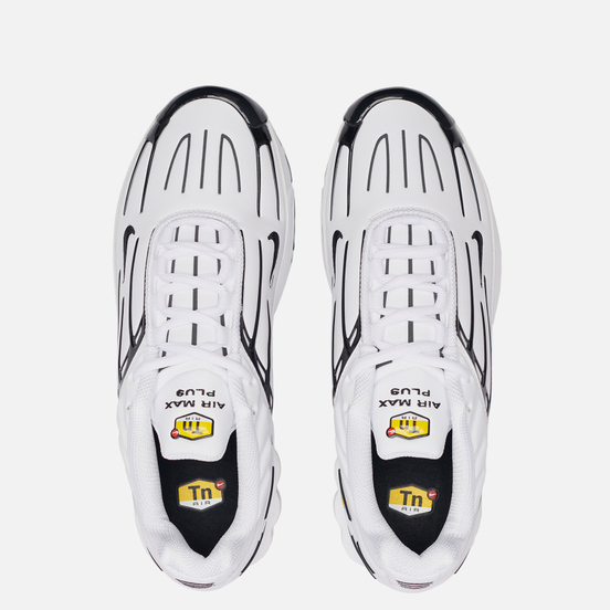 Мужские кроссовки Nike Air Max Plus III Leather White/Black/White/Chile Red