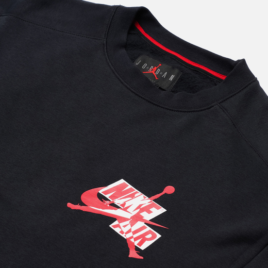 Мужская толстовка Jordan Jumpman Fleece Crew Black/Black/Black