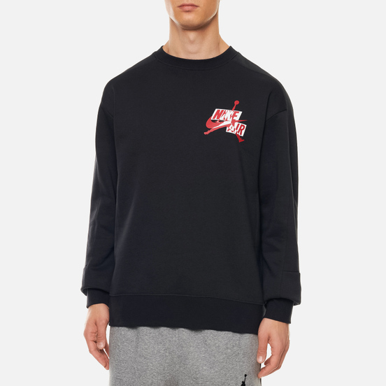 Мужская толстовка Jordan Jumpman Fleece Crew Black/Black/Black