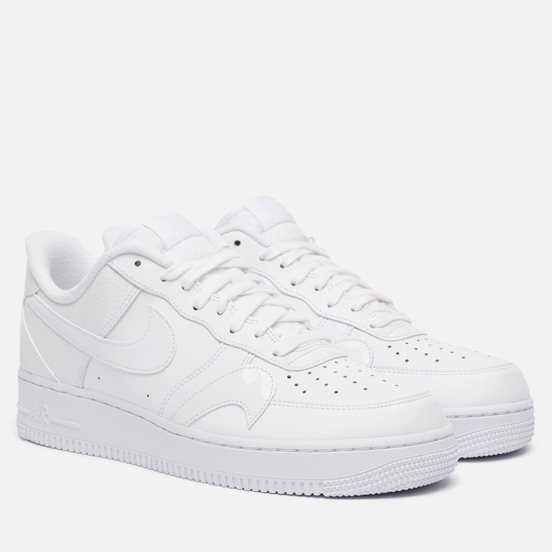 Мужские кроссовки Nike Air Force 1 07 LV8 Misplaced Swoosh White/White/White