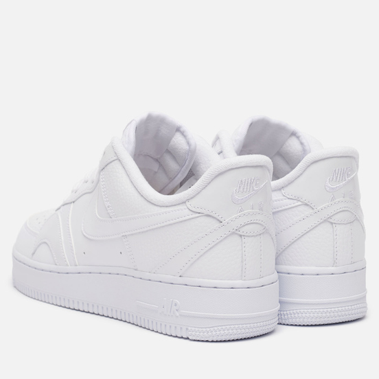 Мужские кроссовки Nike Air Force 1 07 LV8 Misplaced Swoosh White/White/White