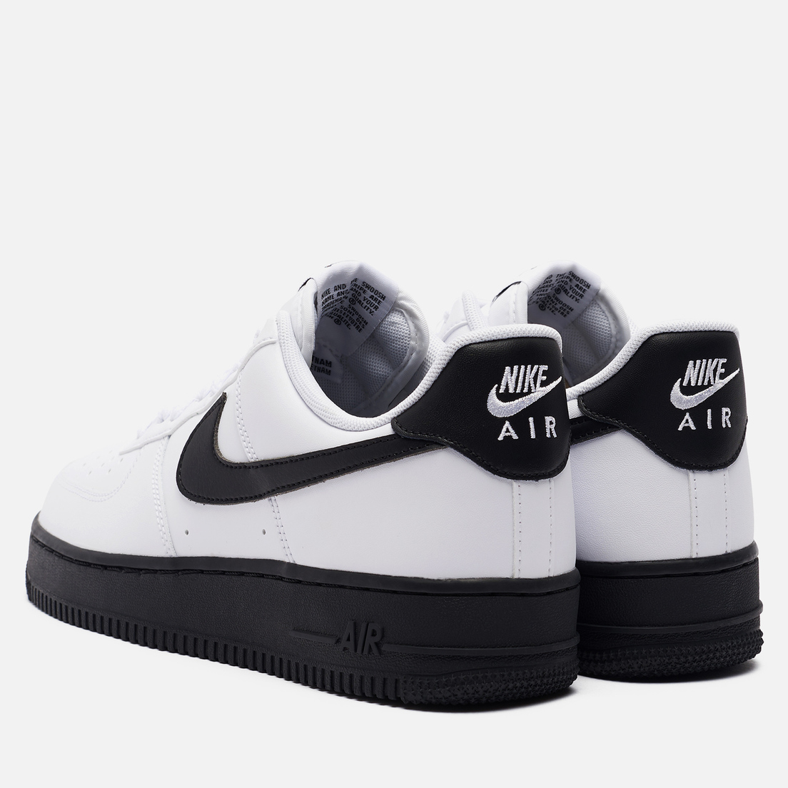 air force 1 low white and black