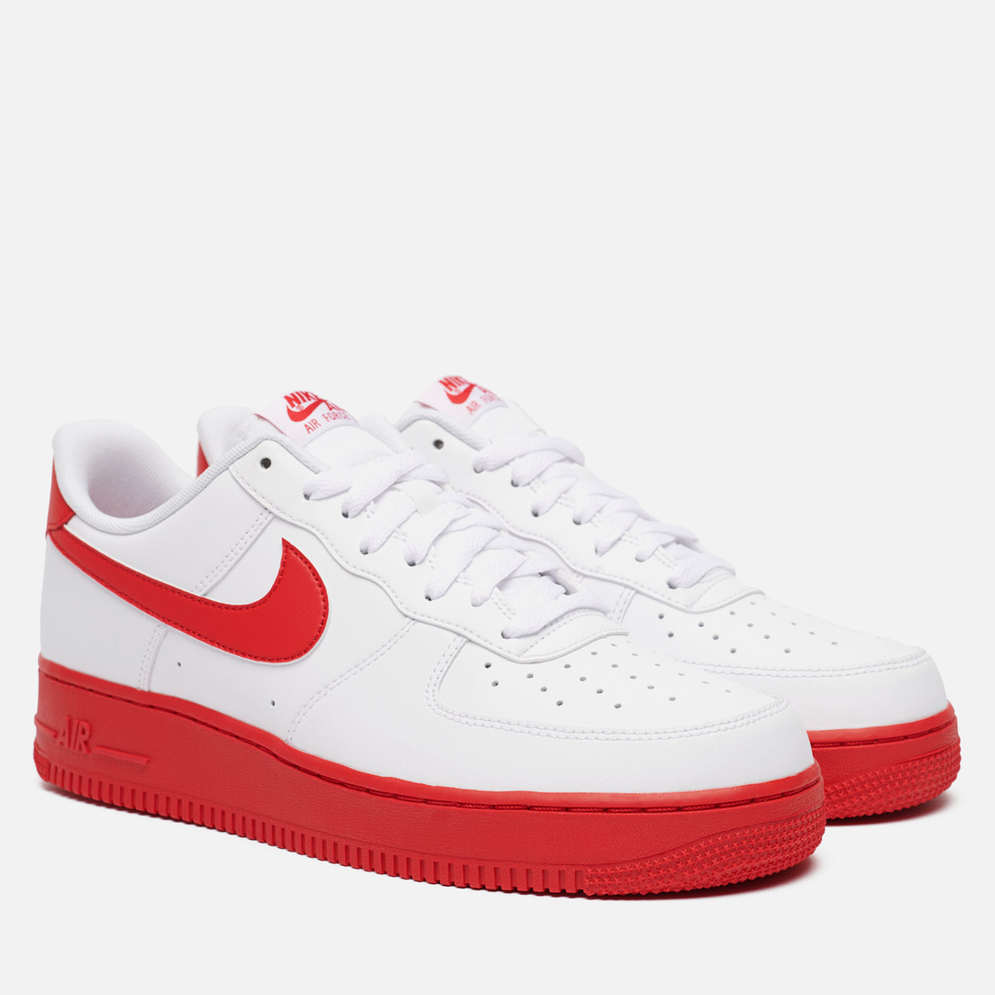 nike air force 1 low white red midsole