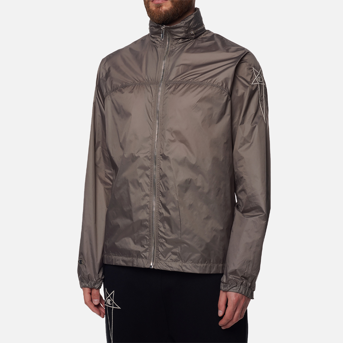 Rick Owens Мужская куртка ветровка x Champion Mountain Windbreaker Nylon
