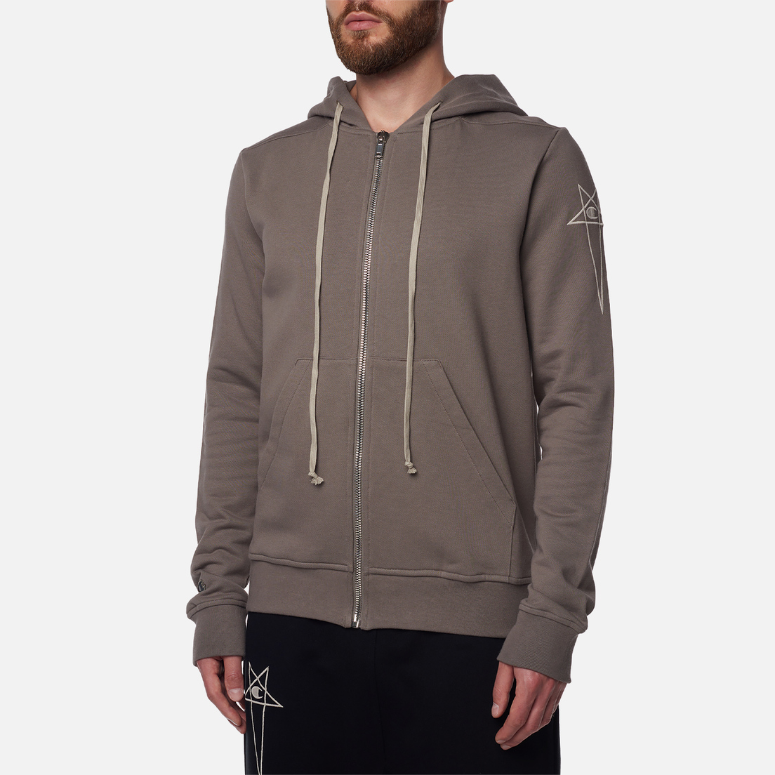 Rick Owens Мужская толстовка x Champion Jason's Hoodie Felpa