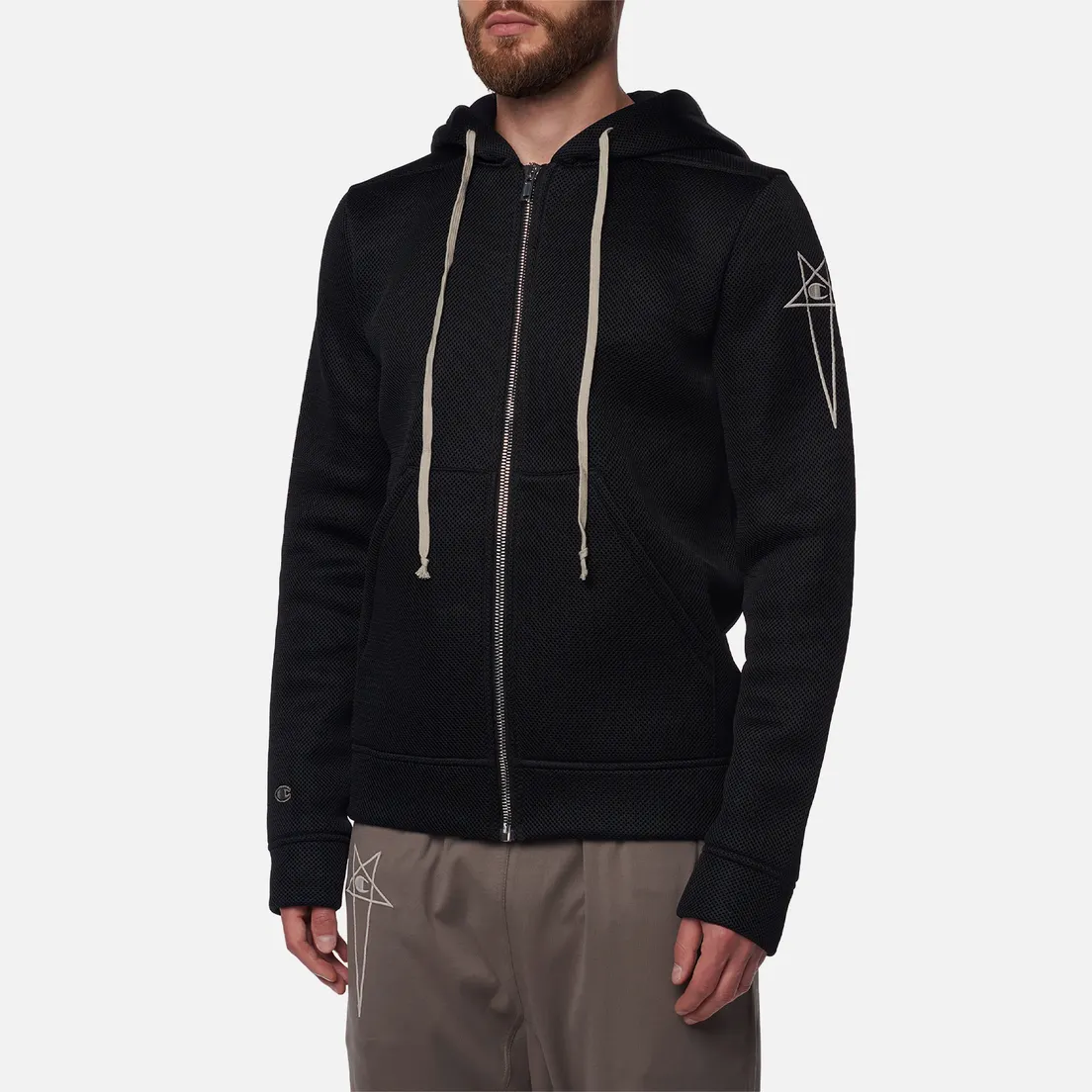 Rick Owens Мужская толстовка x Champion Jason's Hoodie 3D Mesh