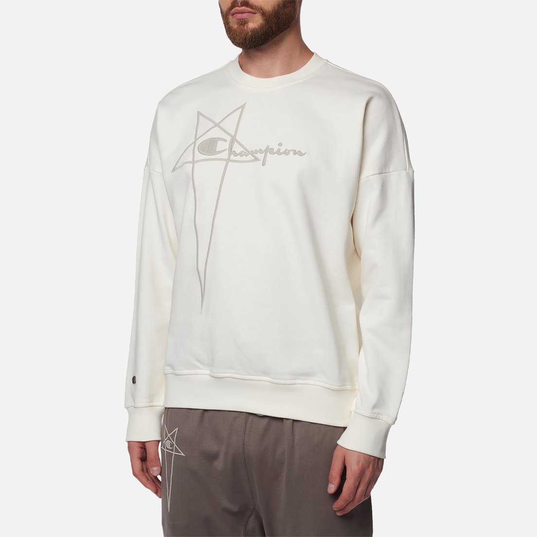 Rick Owens Мужская толстовка x Champion Pullover Felpa