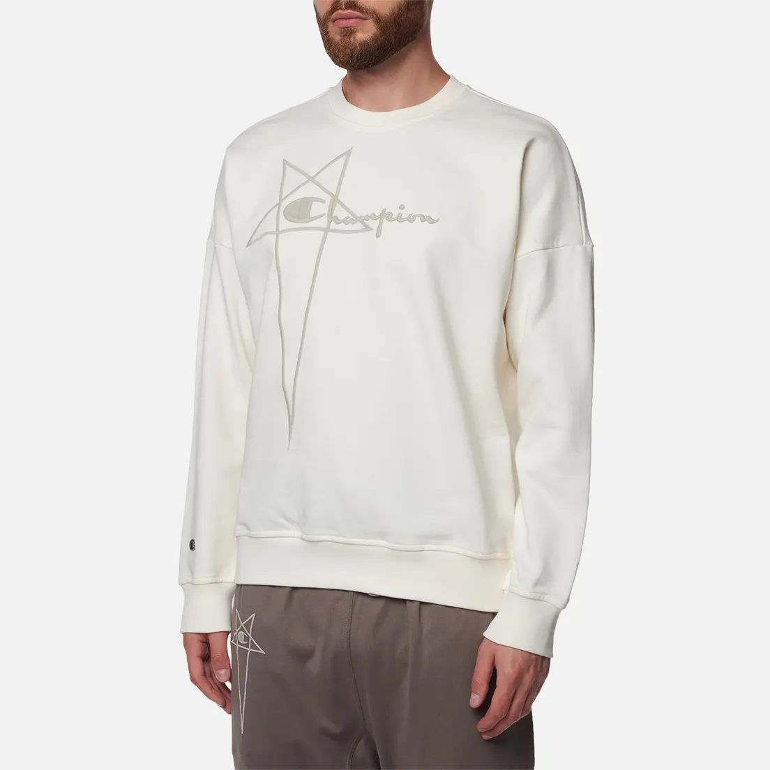 Rick Owens Мужская толстовка x Champion Pullover Felpa