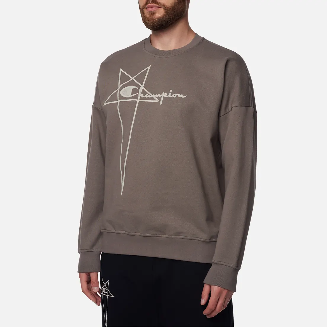 Rick Owens Мужская толстовка x Champion Pullover Felpa
