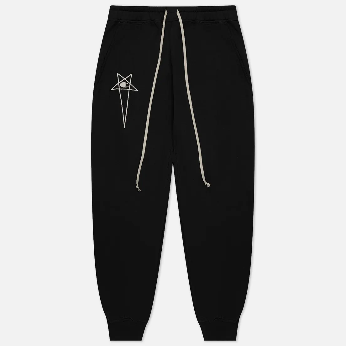 Rick Owens Мужские брюки x Champion Prisoner Drawstring Jersey