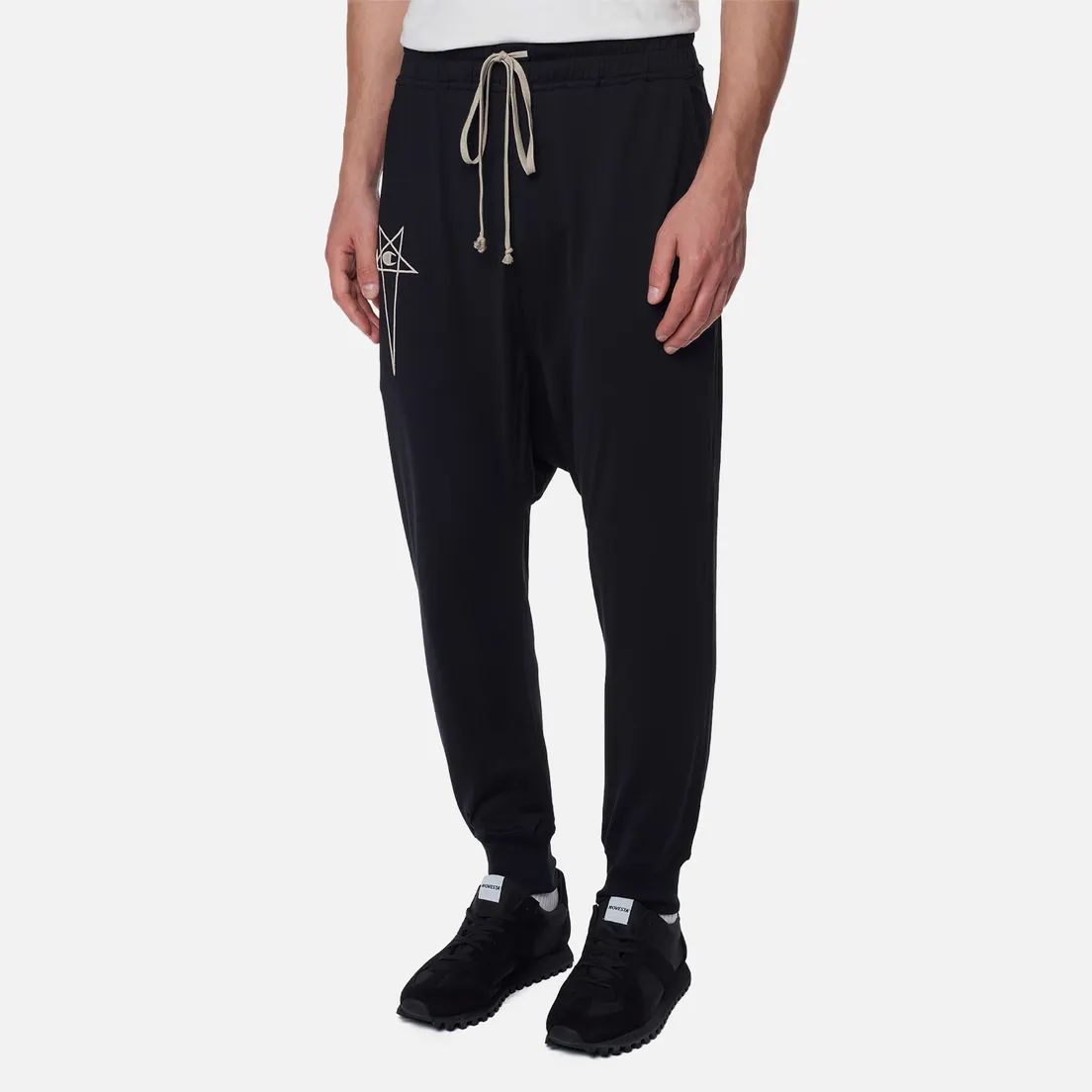 Rick Owens Мужские брюки x Champion Prisoner Drawstring Jersey