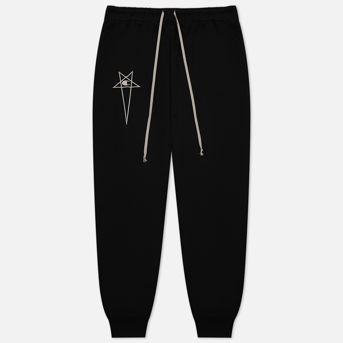 Rick Owens Мужские брюки x Champion Prisoner Drawstring Felpa