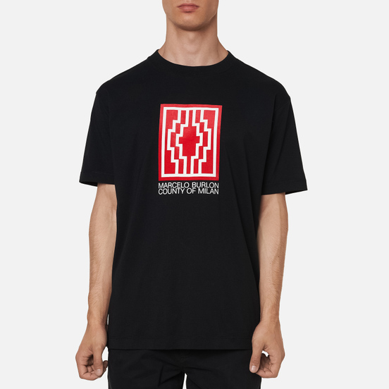 Мужская футболка Marcelo Burlon Rural Cross Basic Black/White