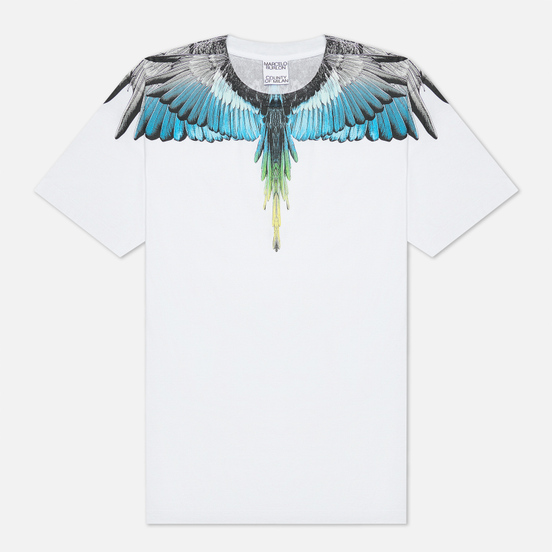 Мужская футболка Marcelo Burlon Wings Regular White/Light Blue
