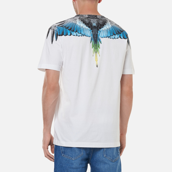 Мужская футболка Marcelo Burlon Wings Regular White/Light Blue