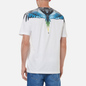 Мужская футболка Marcelo Burlon Wings Regular White/Light Blue фото - 3