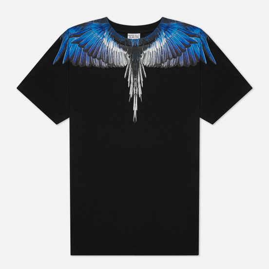 Мужская футболка Marcelo Burlon Wings Regular Black/Blue