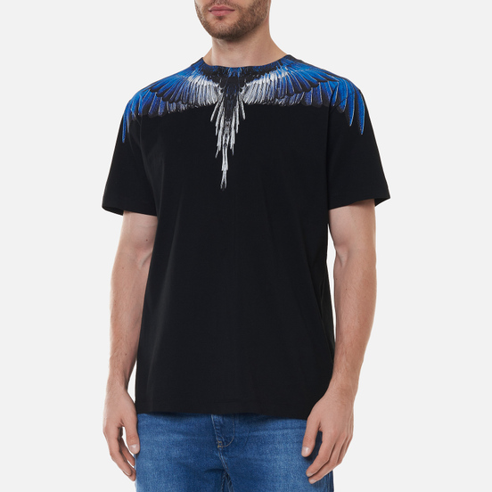 Мужская футболка Marcelo Burlon Wings Regular Black/Blue