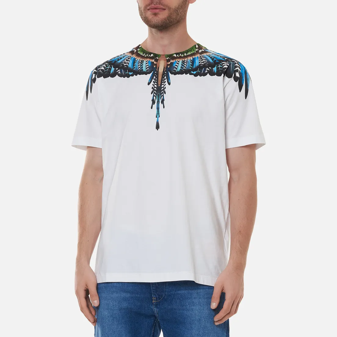 Marcelo Burlon Мужская футболка Grizzly Wings Regular Crewneck