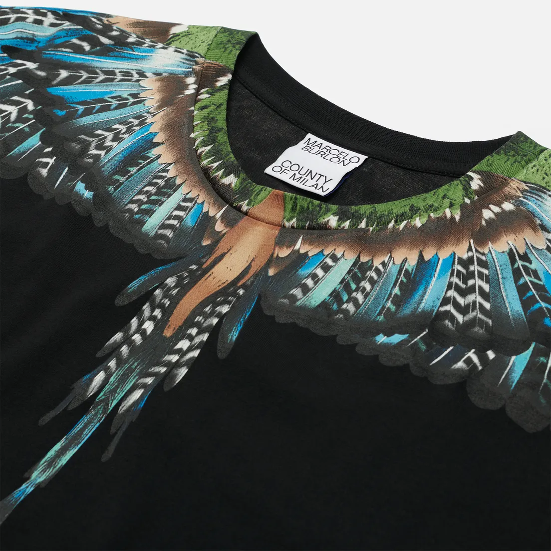 Marcelo Burlon Мужская футболка Grizzly Wings Regular Crewneck
