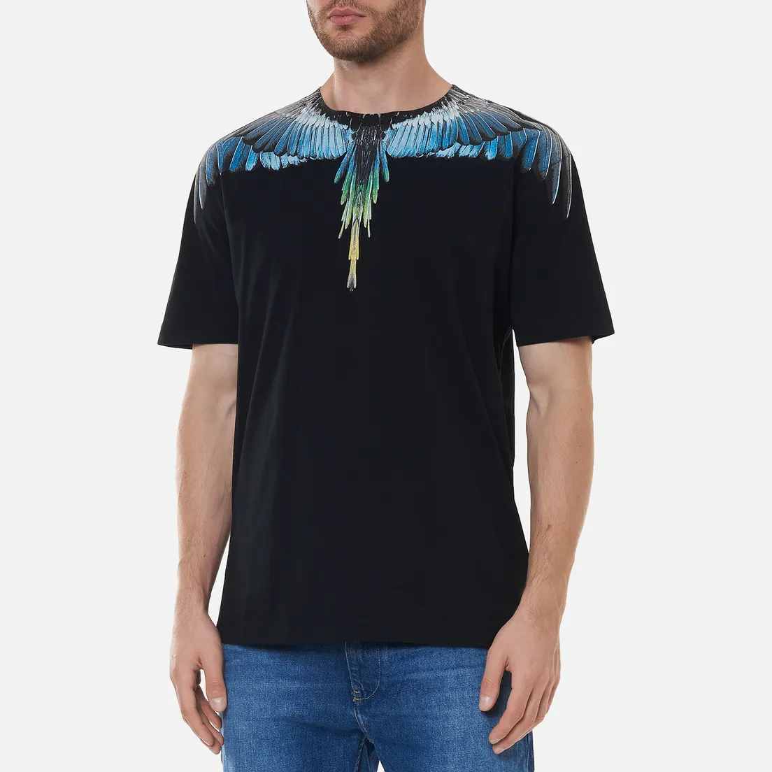 Marcelo Burlon Мужская футболка Grizzly Wings Regular Crewneck