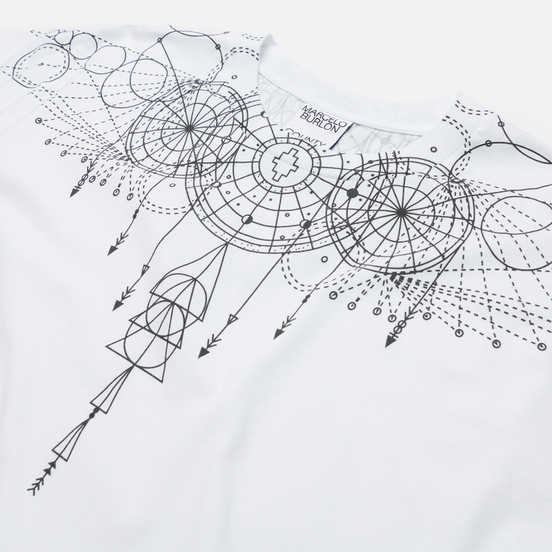 Мужская футболка Marcelo Burlon Astral Wings Regular White/Black